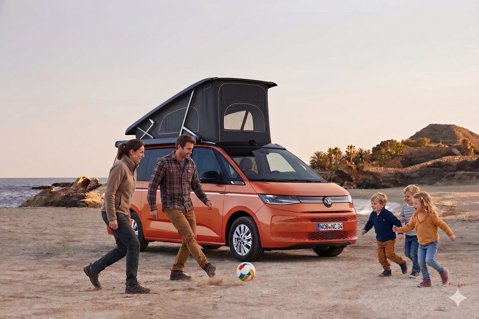 location van volkswagen california Beach