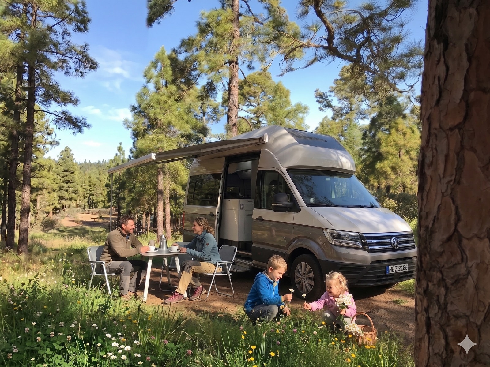 location volkswagen grand california 4 personnes douche WC