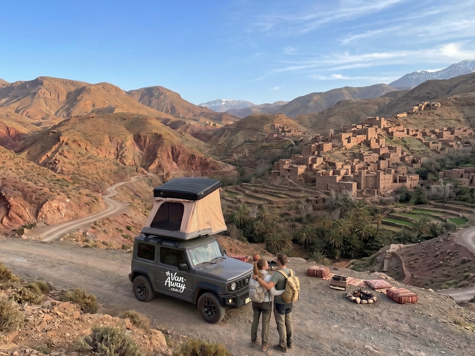 location susuki jumny 4x4 aménagé avec couchage et cuisine