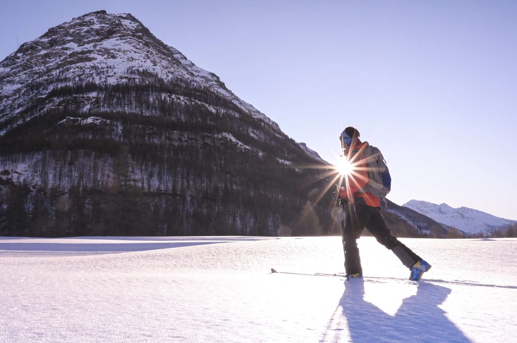 ski fond neige pyrenees soleil
