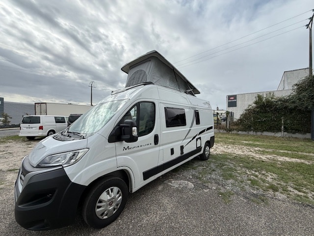 fourgon mc louis menfys s line sur base fiat ducato avec toit relevable 140ch