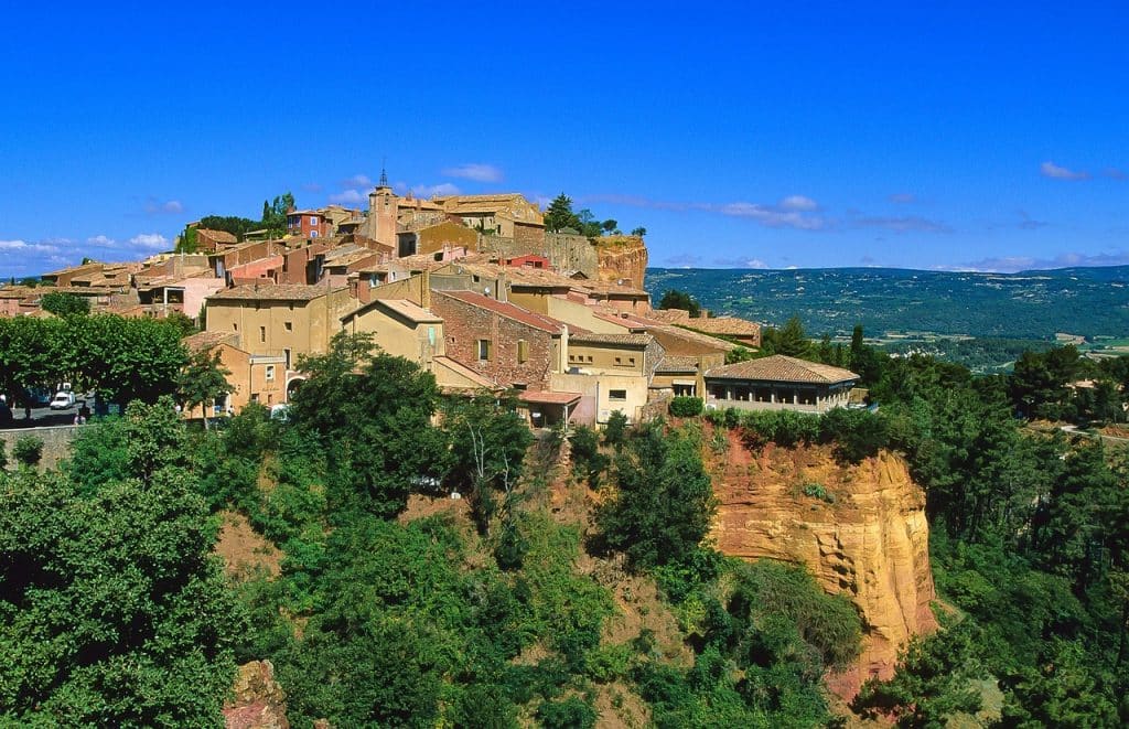 village falaises gordes paysage lubéron